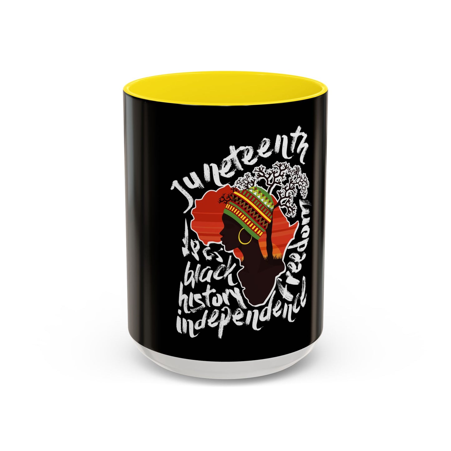 Juneteenth & Black History Celebration Accent Coffee Mug - 11oz & 15oz