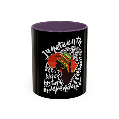 Juneteenth & Black History Celebration Accent Coffee Mug - 11oz & 15oz