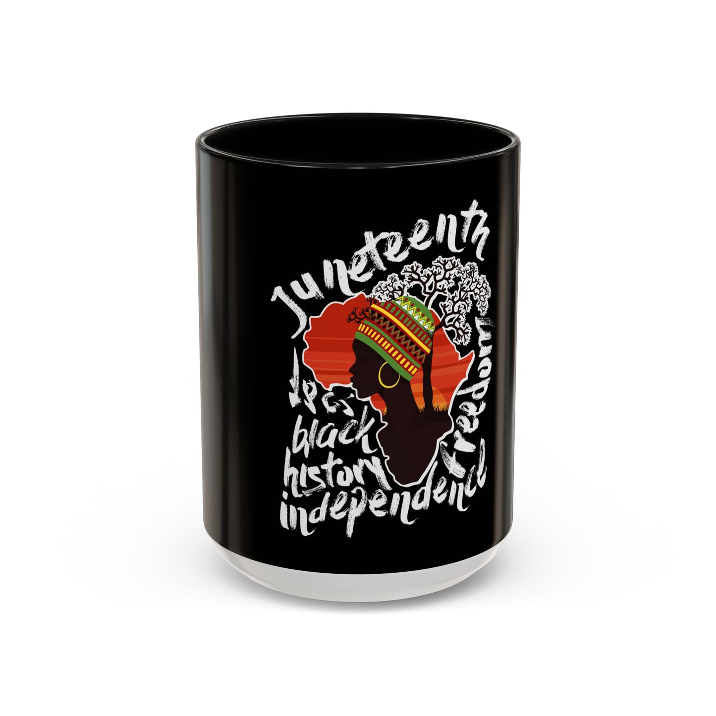 Juneteenth & Black History Celebration Accent Coffee Mug - 11oz & 15oz