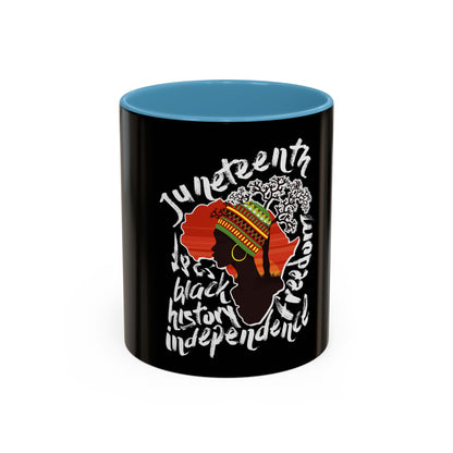 Juneteenth & Black History Celebration Accent Coffee Mug - 11oz & 15oz