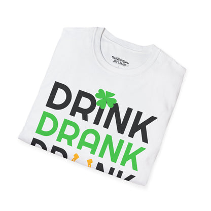 Drink Drank Drunk St. Patrick’s Day Short Sleeve Unisex T-Shirt