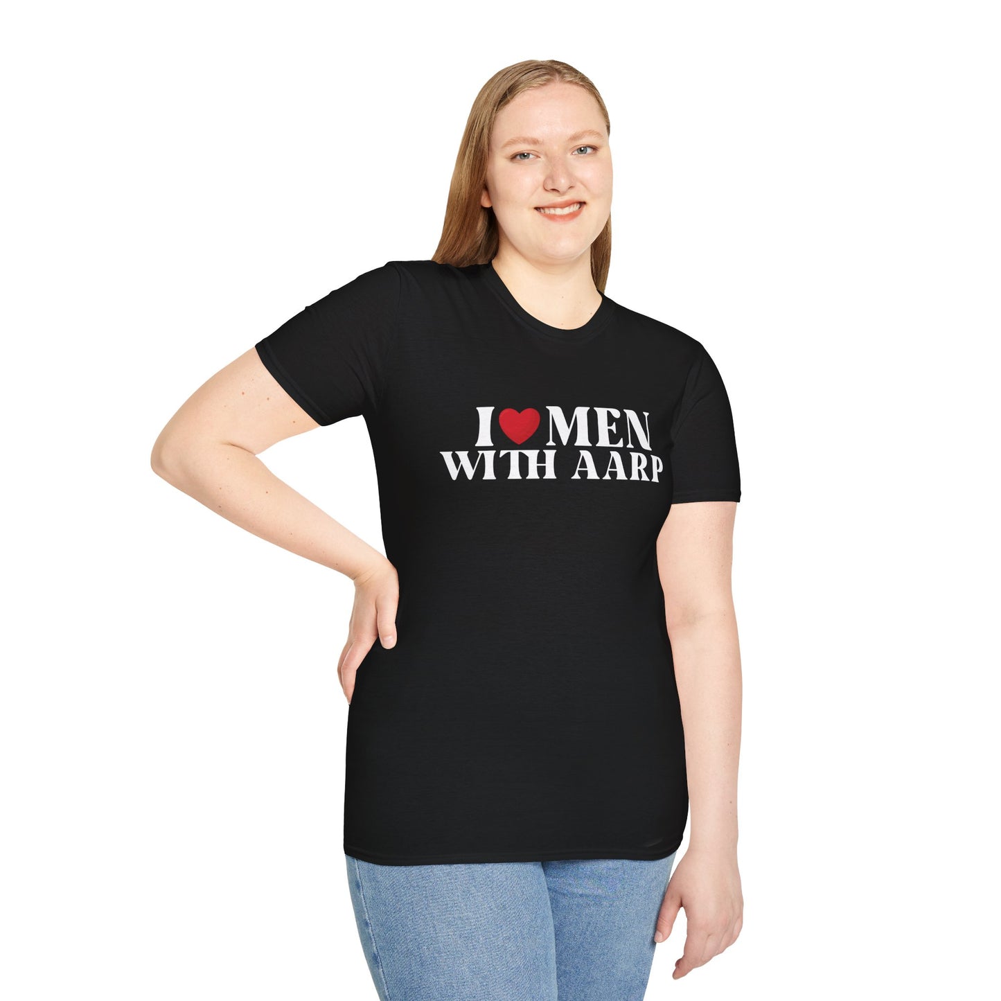 I ❤️ Men with AARP Women's T-Shirt