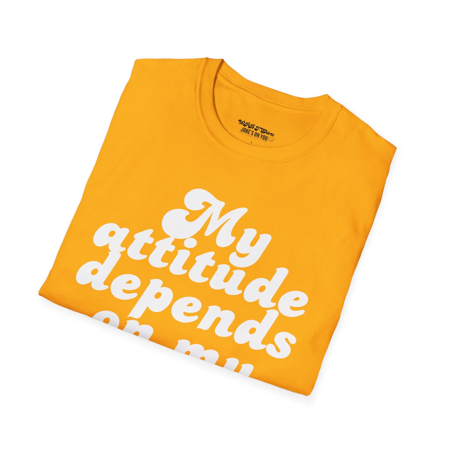 My Attitude Depends on My Bank Account Women's T-Shirt