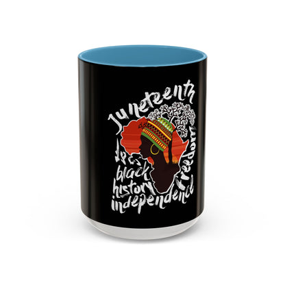 Juneteenth & Black History Celebration Accent Coffee Mug - 11oz & 15oz