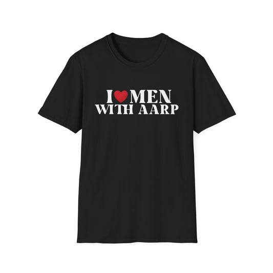 Funny black Women's T-Shirt I Love AARP